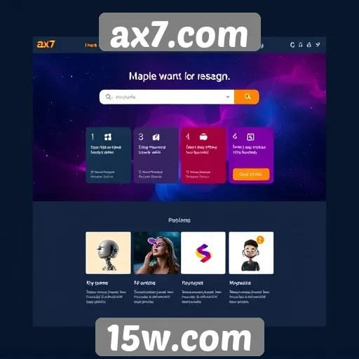 explorando a interface do usuário do ax7.com